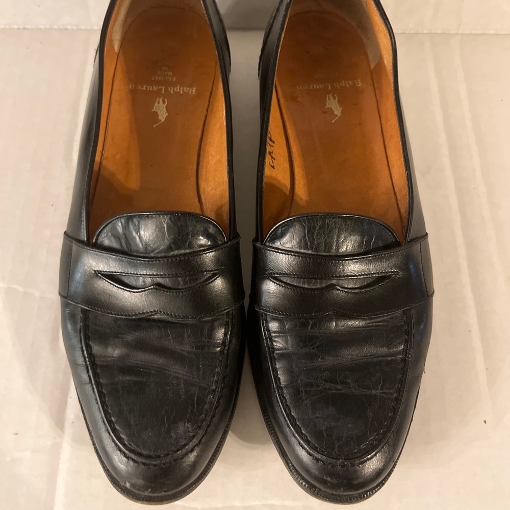 Vintage Ralph Lauren Penny Loafers Women’s Sz 7 W 40483 leather